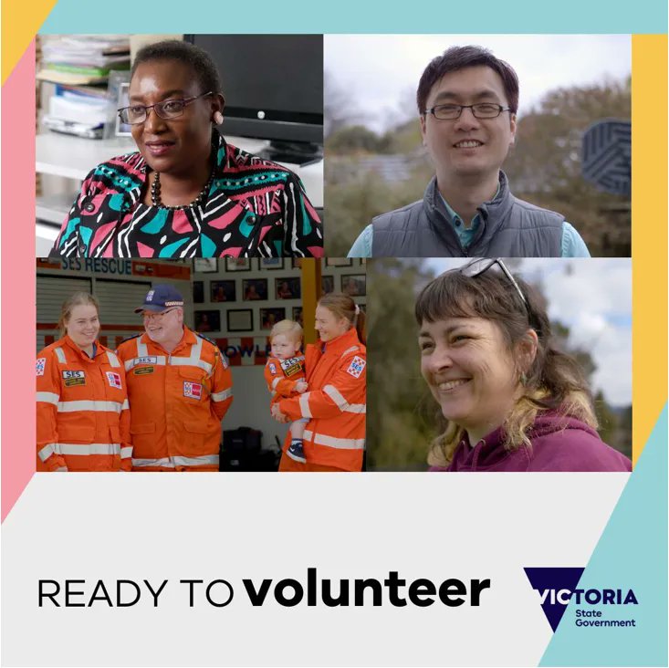 VolunteeringVic's tweet photo. There is no such thing as a typical volunteer – everyone has something to offer. Whatever your background, interests and availability, there’s a role that’s right for you.
For more information or to find a volunteer role, visit https://t.co/X9gJNkoC6B
#ReadyToVolunteer https://t.co/1f4EUNdm12