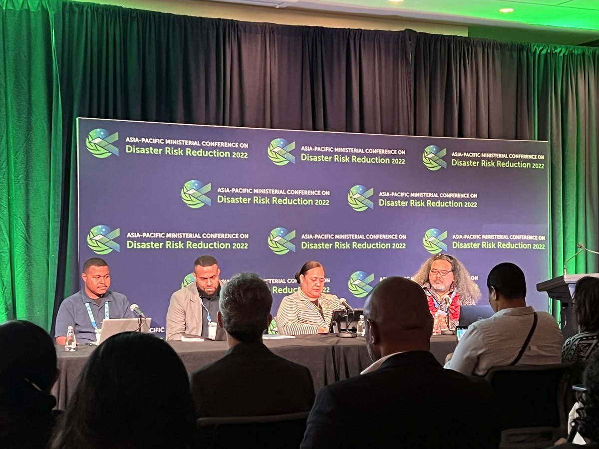 vhalhen123's tweet photo. “In Fiji, there is a Climate Smart Community  DRM tool that endorse by government of Giji to support the integration of #ClimateChange to #DRR supported by @dfat Disaster Ready program @AusHPship @HumAdGrp” Josefa Lalabavalu from 
@PlanAsiaPacific @_PlanPacific #APMCDRR2022 https://t.co/UAcJJDniQL