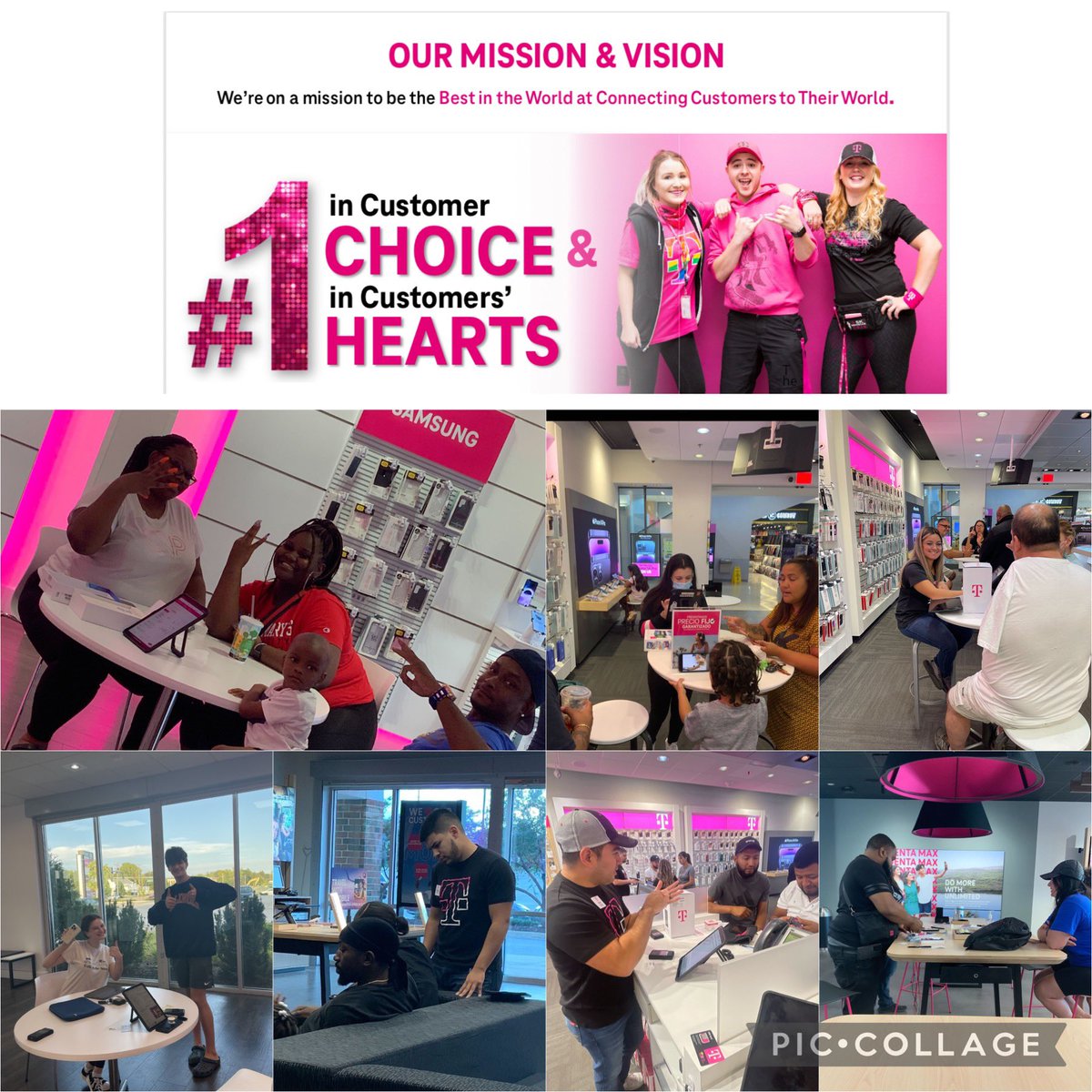 Angel Gomez (@angelgomez143) on Twitter photo Our vision <a href="/TMobile/">T-Mobile</a> is to be the #1 in Customers Choice & Hearts 💗 & on a mission to be the Best in the world at Connecting Customers to their world 🌎 Customers switching to the UNCARRIER 💗 #WeWontStop #MagentaNorthstars #Central <a href="/domjrcoleman/">Dom Coleman</a> <a href="/TracyNolan_/">Tracy E. Nolan</a> Our vision <a href="/TMobile/">T-Mobile</a> is to be the #1 in Customers Choice & Hearts 💗 & on a mission to be the Best in the world at Connecting Customers to their world 🌎 Customers switching to the UNCARRIER 💗 #WeWontStop #MagentaNorthstars #Central <a href="/domjrcoleman/">Dom Coleman</a> <a href="/TracyNolan_/">Tracy E. Nolan</a>