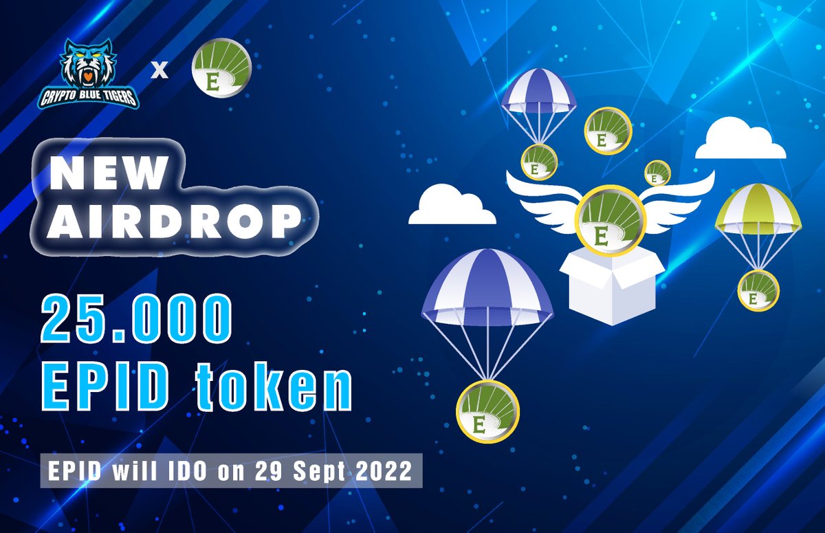 cryptobluetiger's tweet photo. 🔥 25,000 EPID token #Giveaway #Cryptobluetigers
We'll select 5 winners randomly and award 5000 EPID token each account 🤑

Rules:
1️⃣ Must follow @cryptobluetiger &amp; @Epidaurus_io
2️⃣ Tag 3 friends
3️⃣ Like &amp; Reweet
4️⃣ Comment your Polygon Bep20 address

⏰Ends 72 hours. Good luck https://t.co/f2J4oi98Hu