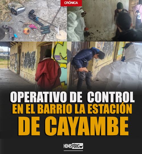 HemisfericoN's tweet photo. 🛑 OPERATIVOS.-
#HOY, entidades de control y seguridad de #Cayambe realizaron un operativo de recuperación en el barrio "La Estación". En esta actividad se encontraron varias novedades, entre las cuales consta un arma de fuego. https://t.co/ELTgniz9AR