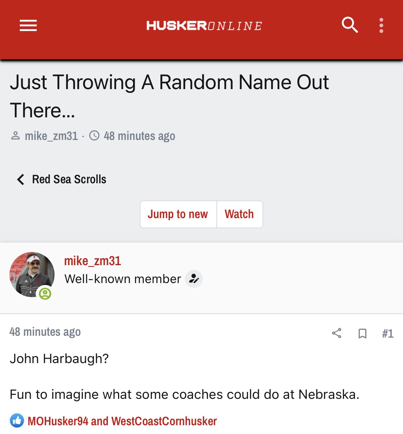 Message Board Geniuses on Twitter "Hey Nebraska, why not John
