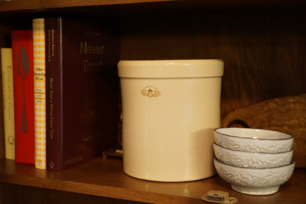 acornbluff's tweet photo. Old stoneware like this was the inspiration for our crocks. It's deeply Lindy and time honored to store goods in stoneware, a type of pottery. https://t.co/k1xWhHtDZb
