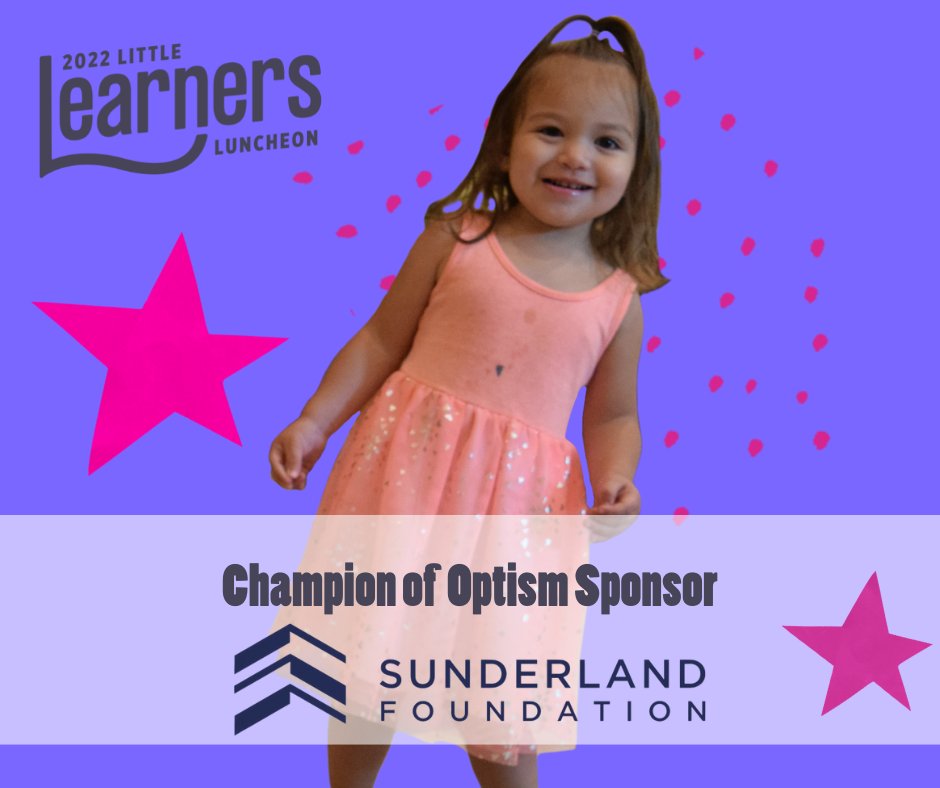 earlystartkc's tweet photo. We are so grateful to have the support of The @SunderlandFDN as a Champion of Optimism. Thank you for supporting Kansas City’s families through quality early childhood education! #LittleLearnersLuncheon https://t.co/vULz2KBo4o