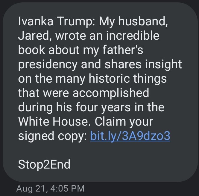 adamlanghals's tweet photo. Messages come from the whole family, Donald, Don Jr, Eric, Ivanka. https://t.co/qJnl4x3wIa