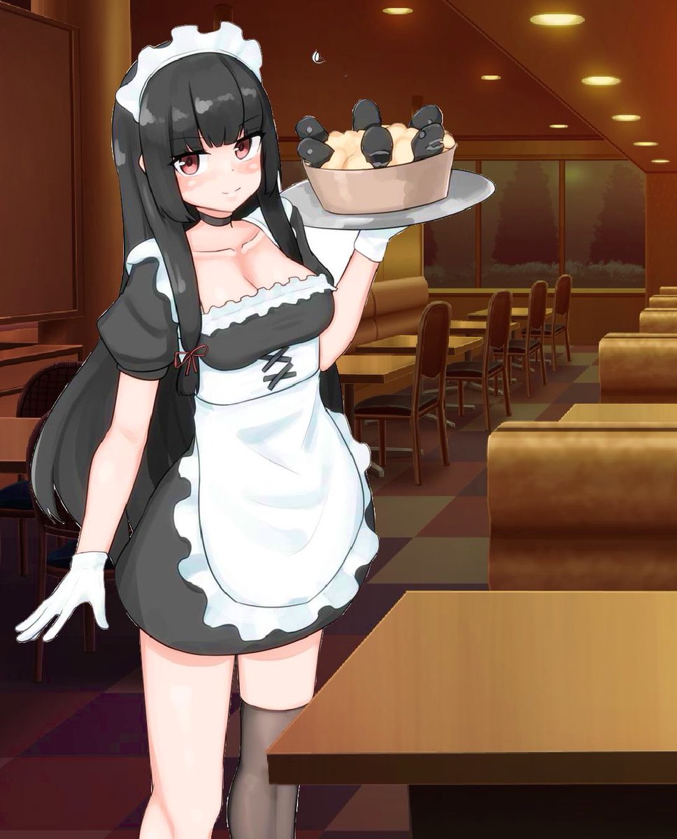 She took up a job at a maid cafe for some extra cash…

…she regrets it immensely…

“H-Here’s Your Soufflee… A-Anything else I can get for you…?”