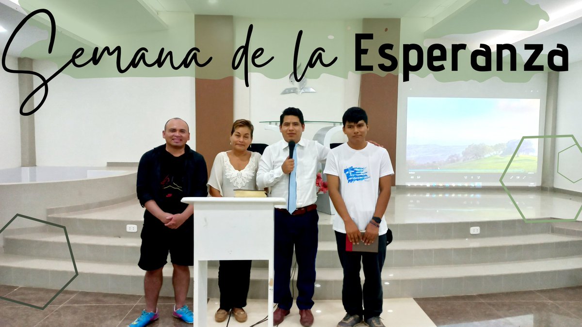 En el marco de la Semana dela Esperanza en el #DMPuertoInca se van tomando decisiones de Esperanza que marcan un punto de partida #MOP @mcoaugarte <a href="/EnzoChavez/">Enzo Chávez</a> <a href="/edwardheidinger/">Pr. Edward Heidinger</a> <a href="/Pr_JavierTorres/">Pr. Javier Torres</a> <a href="/PrEudisVasquez/">Eudis Vásquez 📖</a>