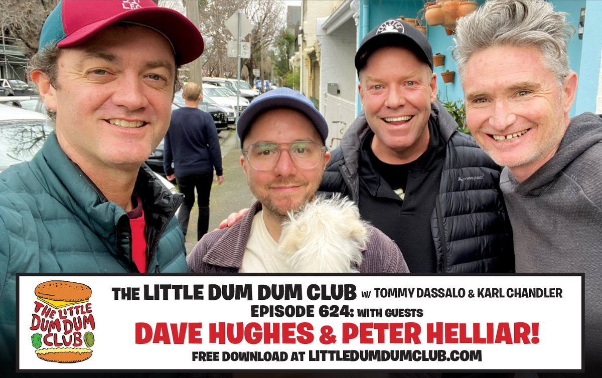 dumdumclub's tweet image. NEW, FREE, FUNNY @DumDumClub episode,
w/ massive guests @DHughesy &amp;amp; @PJHelliar!!
We come to terms with Pete's recent online death, Chandler's turn to go to Singapore, Hughesy's deep in the Sydney open mic scene, &amp;amp; ... 9/11 for some reason. Great!
DOWNLOAD: littledumdumclub.com/node/585