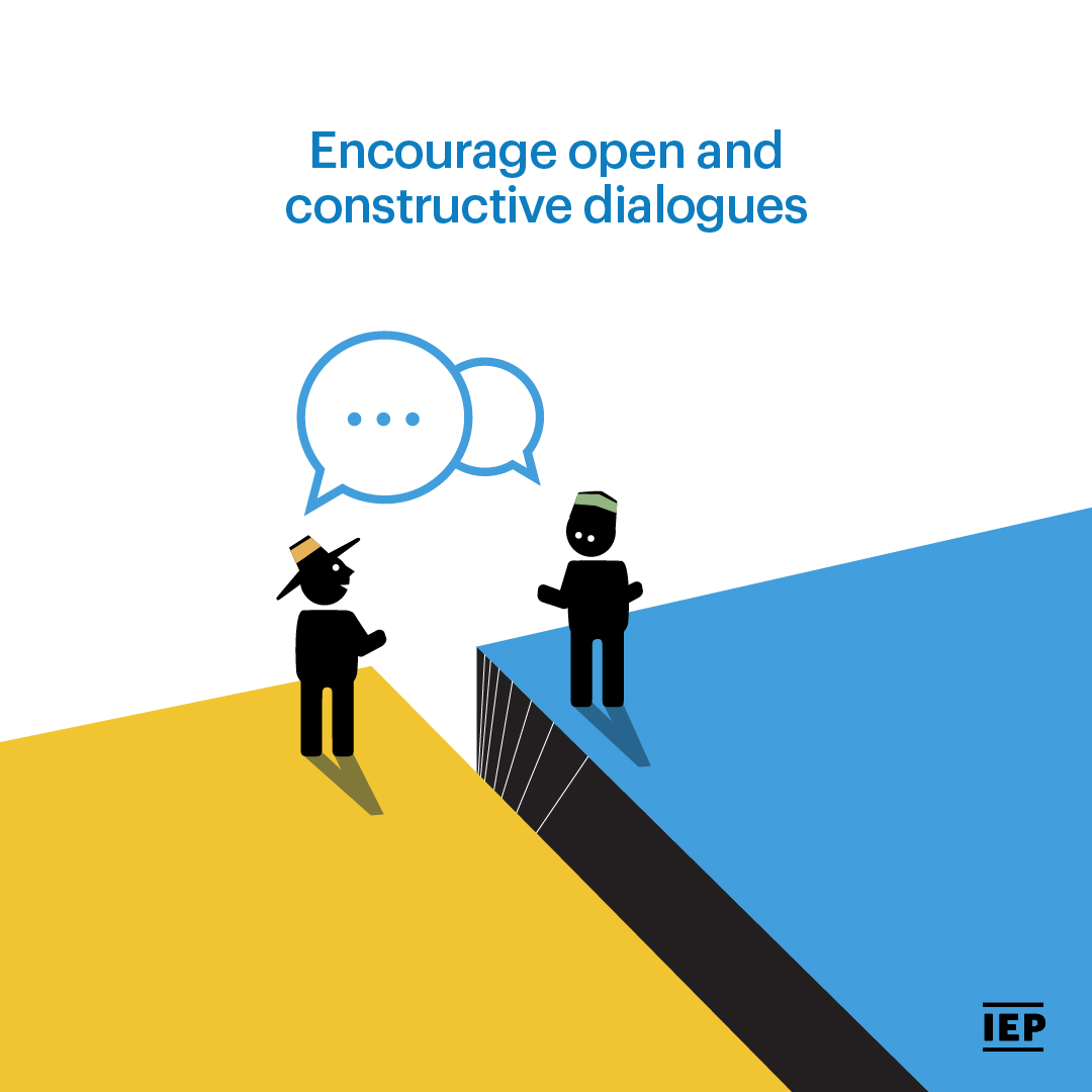 GlobPeaceIndex's tweet photo. Building a peaceful society also means building an educated and empowered society.
Here’s how you can contribute towards building peaceful societal change 🕊️
#BuildingStructures #PositivePeace #PeaceDay https://t.co/qDQ1WXnPw5