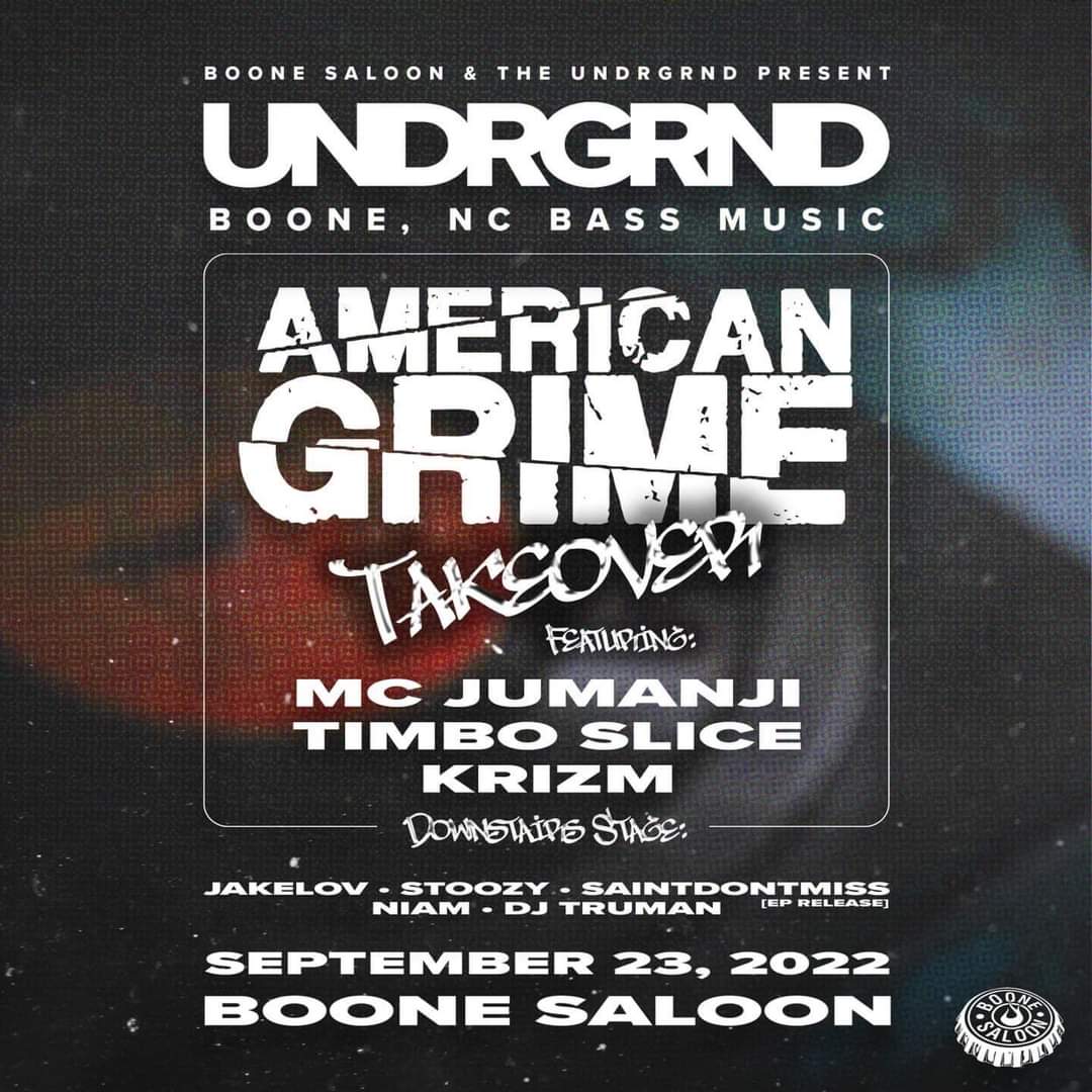 AmericanGrime_'s tweet photo. Any fans In North Carolina?
2 night run this weekend!
-Friday in Boone.
-Saturday in Charlotte.
@MCJumanJi x @theogtimboslice x #Krizm
Big love to @UNDRGRND_NC &
@kouchkollective for having us out
Going to be a wild one!
#AmericanGrime https://t.co/RywEKLdeNh