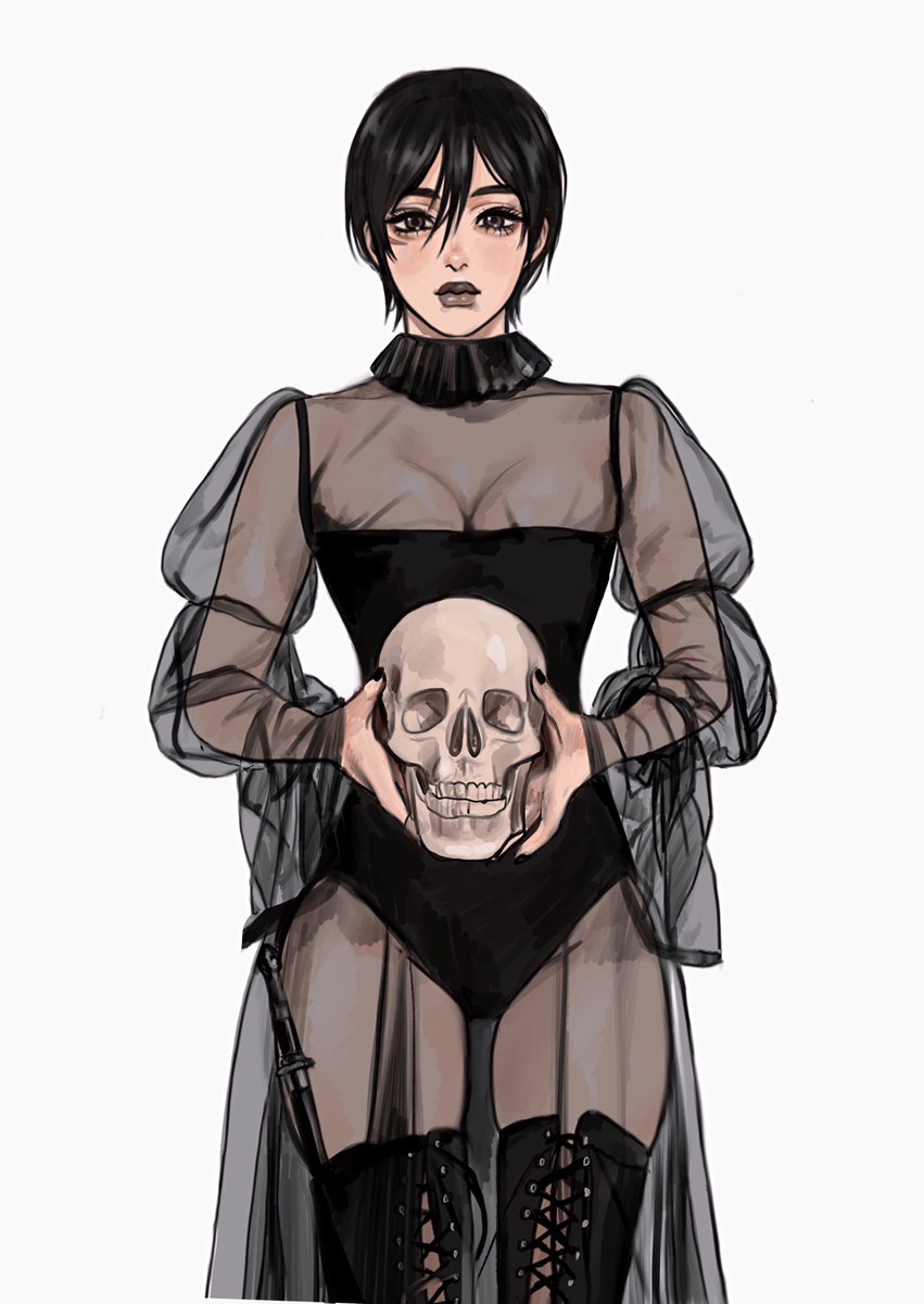 Arts with Goth Mikasa is one of my favorite🖤