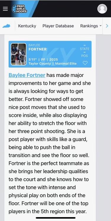 Proud of you ⁦<a href="/bfortner2025/">bayleefortner2025</a>⁩ , keep working hard 💪🏀
