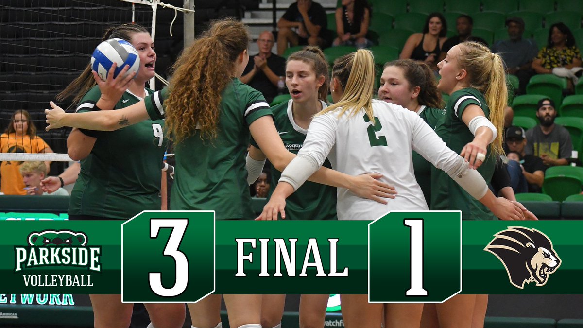 RangerAthletics's tweet photo. RANGERS WIN!!! Rossnagel leads the way with 20 kills as @parksidevolleyball rolls past Purdue Northwest! #DefendTheDen https://t.co/GFs7freCMj