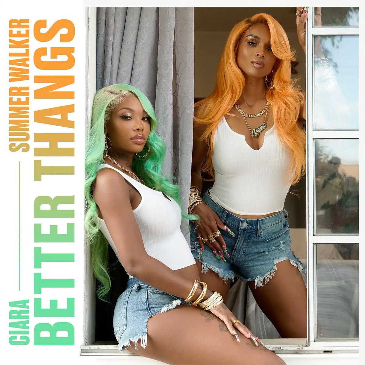 ciara's tweet photo. It’s a vibe when me n my girl link up! CC &amp; @IAMSUMMERWALKER 👯‍♀️ 
Pre Save: https://t.co/k3OLwojZ1M 9/30 #BetterThangs https://t.co/wU7PlLXruG