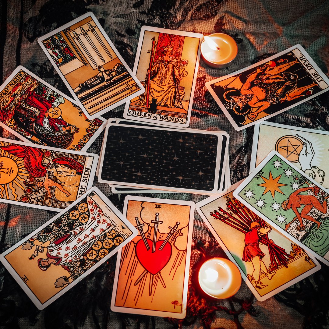 tarotpalooza's tweet photo. "Tarot to me is far more than a divination tool. It is a sacred text that contains something more important than ways to peek into the future. Within the cards, I find spiritual wisdom and practical teachings." - Barbara Moore https://t.co/PU5ayy3Bsh https://t.co/thzO07Sp65