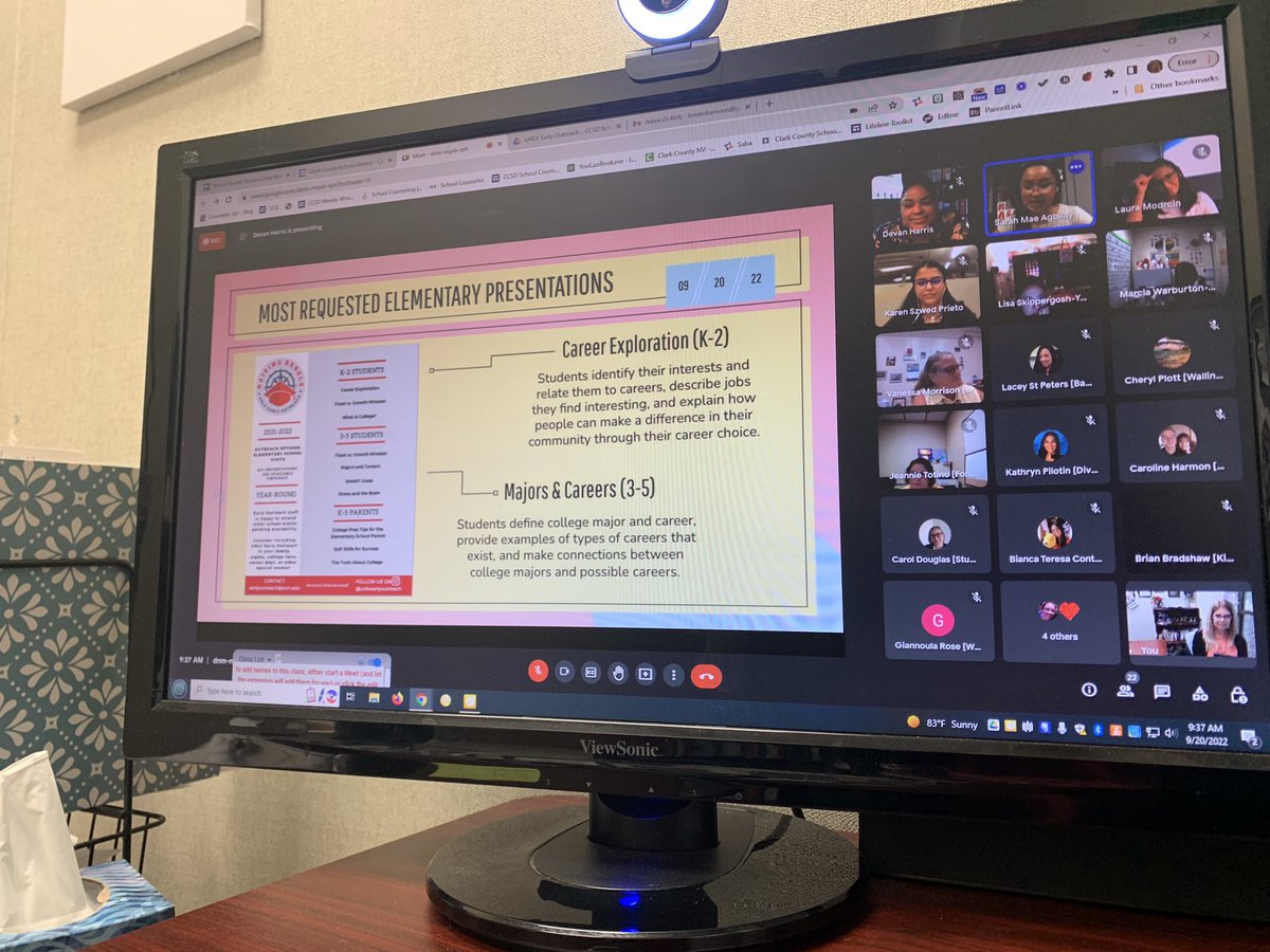 Collaboration &amp; partnership with UNLV Early Outreach to provide  CCSD Elementary School Counselors w/ college awareness resources and information to support our students! <a href="/UNLVAdmissions/">UNLV Admissions</a> <a href="/ClarkCountySch/">CCSD</a> @MikeMbarton <a href="/rosanneobrien/">Rosanne Richards</a>