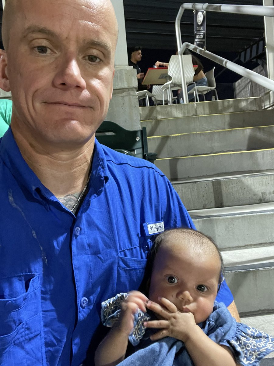 ort_jacob235's tweet photo. It might be 14-1 but tonight is Zahraโs 1st ever game @epchihuahuas #firstbaseballgame #FeartheEars #wellgetemnexttime https://t.co/hQIiddFFlr