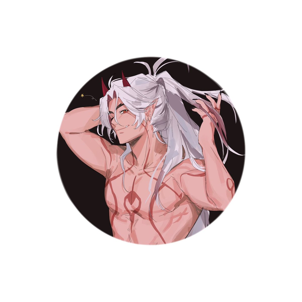 ᅠ     ᅠ ᅠ   
⠀⠀⠀ ⠀ ⠀ /    arataki itto   ᅠ25. 
⠀⠀⠀⠀ ⠀⠀art   credits  ;⠀© omnibread1_
⠀ ⠀⠀   ⠀⠀ not   new   into  #girp !
⠀⠀⠀⠀   ⠀⠀⠀───────────