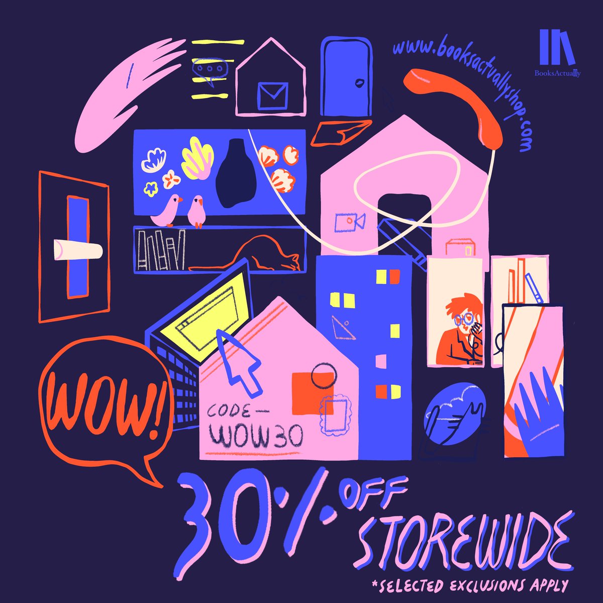 There is only one word to describe this 30% storewide sale, and that is "WOW" 😱😱

From 21st to 25th (Sunday midnight), just key in the code WOW30 to enjoy 30% discount on your book purchase. Hurry now 😉😉