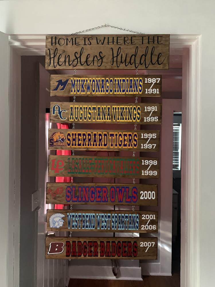 CoachTravelin's tweet photo. Made a fall sports wreath for my front door and a sign for a customer in Wisconsin!!! https://t.co/0POcZUKBW6