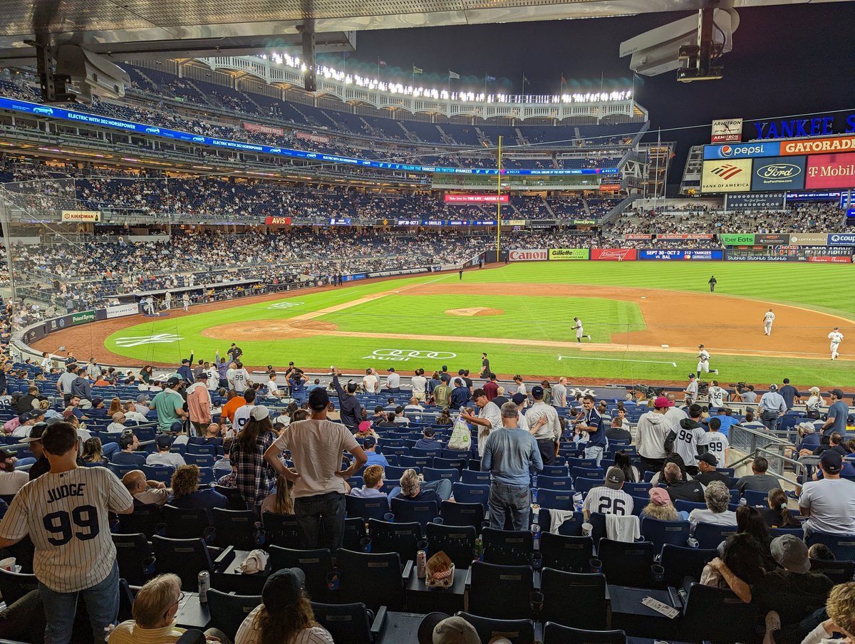 thesageRR3's tweet photo. Moved down to catch Judge's last PA! #Yankees https://t.co/qnviTmkKjR
