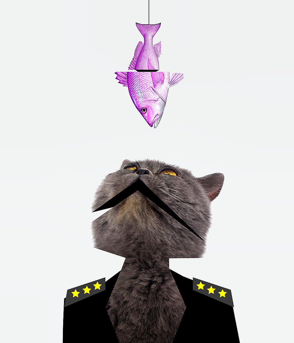 algerts's tweet image. What’s the catch? 🐠
Shop art here: algert.store
#art #fish #cat #algert #mixedmedia #meaning #artcommunity #artwork #catch