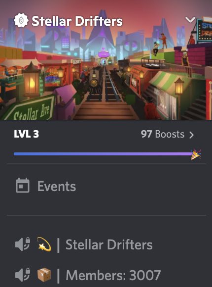 12 hours in. 3000 Discord Members. 

We’re just getting started…

If you’re not in yet, what are you waiting for?

#StellarDrifters