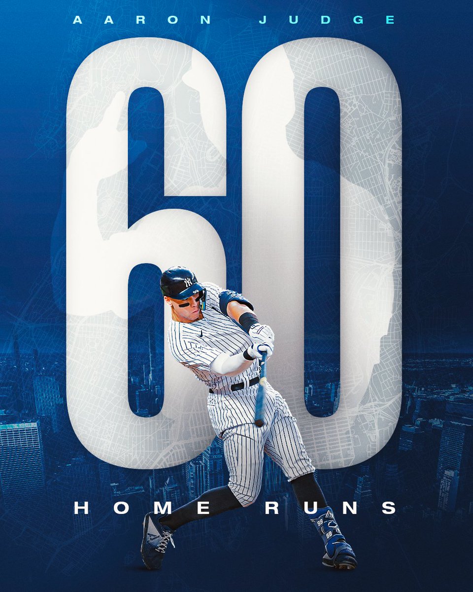 MLB's tweet image. NUMBER 60!!! #AllRise