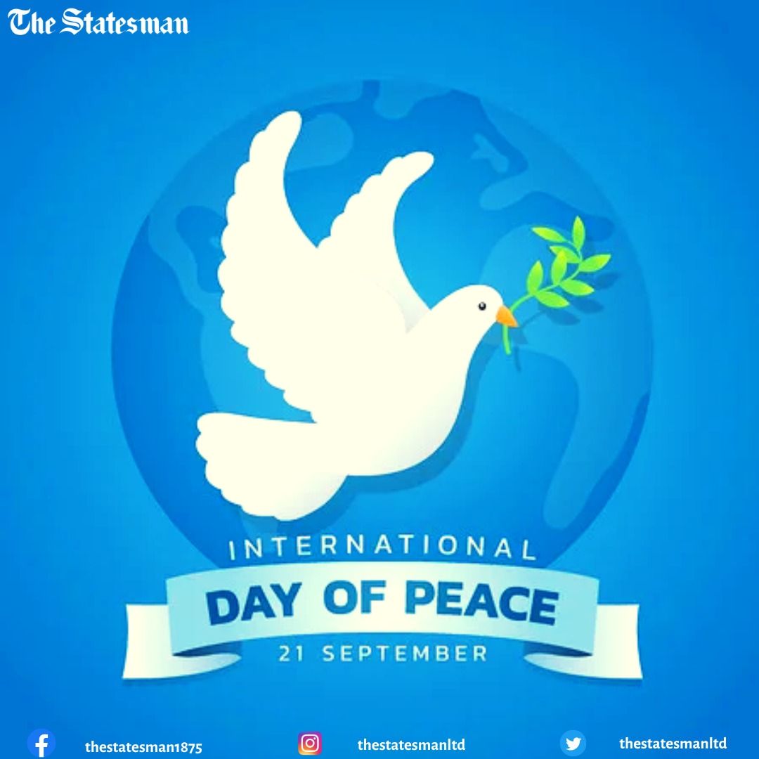 TheStatesmanLtd's tweet photo. Declared by the UN in 1981, this day provides a “globally shared date for all humanity to commit to peace above all differences and to contribute to building a culture of peace.” It is also known as World Peace Day.
#worldpeaceday #PeaceDay #internationaldayofpeace #PeaceDay2022 https://t.co/2ztP3W3vQO