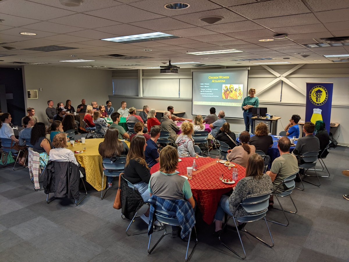 #NanaimoCraftBeerWeek is on with a full house at <a href="/VIUniversity/">VIU</a> for Raise a Glass to the Past with Dr. Marie Hopwood and <a href="/LoveShackBeer/">loveshacklibations</a>!