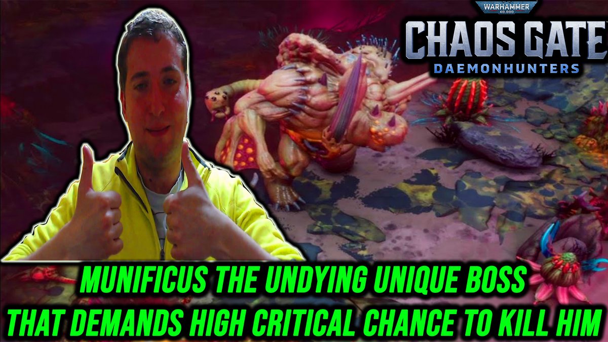 BroskyMighty's tweet photo. Munificus The Undying The Only Challenging Boss Fight | Warhammer 40k Ch... https://t.co/IqS8qQlGUy via @YouTube 

I don't think you'd be able to beat this boss without a high crit chance. It's a mandatory thing here.

#warhammer40k #MightyBrosky #chaosgatedaemonhuntershighlights https://t.co/RupaKLRj4G