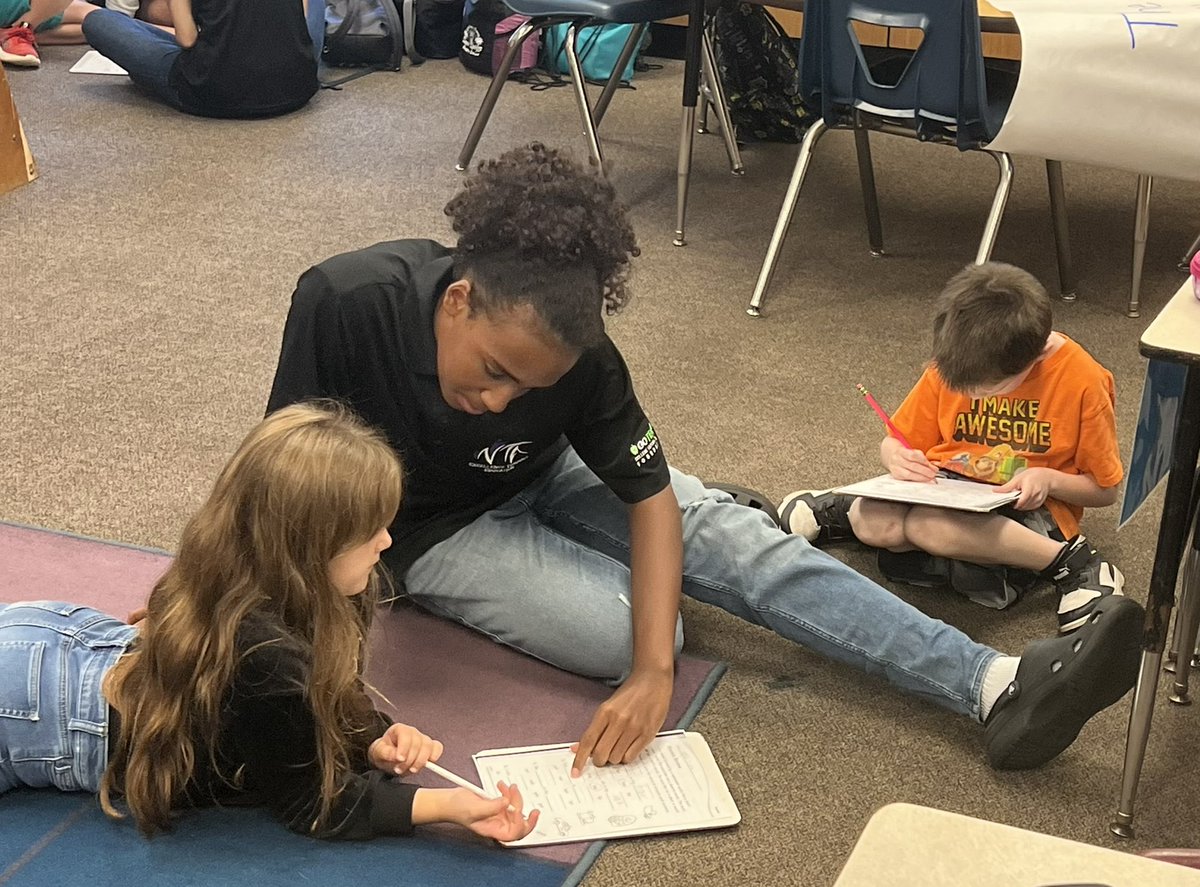 2023FloridaTOY's tweet photo. Witnessed the most amazing teacher recruitment program, New Teacher Academy! 200 high school students from @rrhsknights spent the day at Moon Lake Elementary teaching students throughout the whole school. Thank you @bethhess12 for all your amazing work for NTA and future teachers https://t.co/8DrXTKFTNU