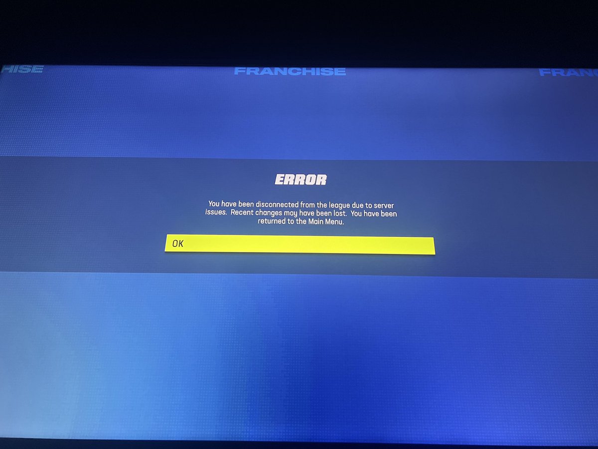 MaddenRevPS5's tweet photo. Once again, our league of users who play together year after year got the 32/31 user glitch.  EA is aware of this and we don’t get the time of day for a fix just because we don’t play MUT.  Your CFM users are important too.  @ClintOldenburg @EAHelp #FixMaddenFranchise #Madden23 https://t.co/U61EEIteuz