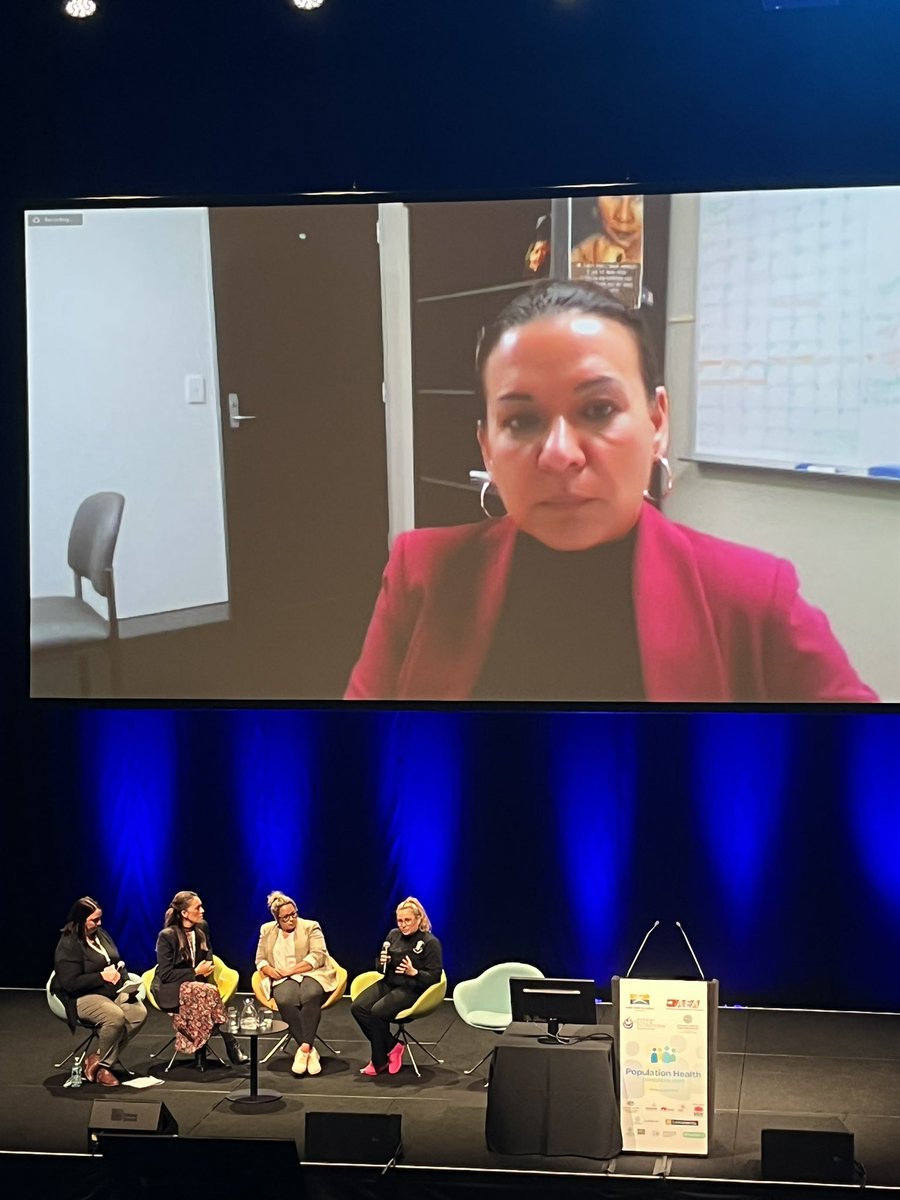 KatCacavas's tweet photo. A panel of strong, inspiring women - prepared to sit in the discomfort and challenge colonial systems and structures @drcwatego @AbbeyDiaz_says #PopCongress2022 💪🏽 https://t.co/F4KigniPBa