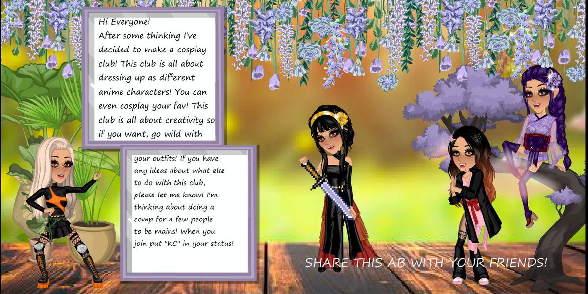 Rosie2_Msp's tweet photo. Here is a new club that I made on my main!

It's called Katie's Cosplay! The artbook says it all!

Main: @Kxtie@ https://t.co/CQuLOYoH7p