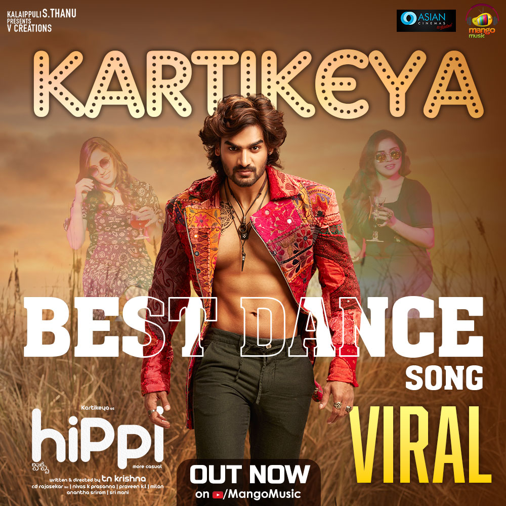 Put on your dancing shoes and groove to #Viral Video Song from #Hippi, Out Now on @MangoMusicLabel 🎧 youtu.be/OJyC0yxvaN0 #HBDKartikeya #Kartikeya #DiganganaSuryavanshi #JDChakravarthy #JazbaSingh #TNKrishna #NivasKPrasanna #KalaippuliSThanu #VCreations #MangoMusic