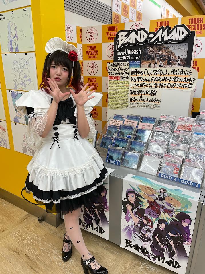 BANDMAID】 本日 『Unleash!!!!!』をリリースしたBAND-MAID の小鳩ミク
