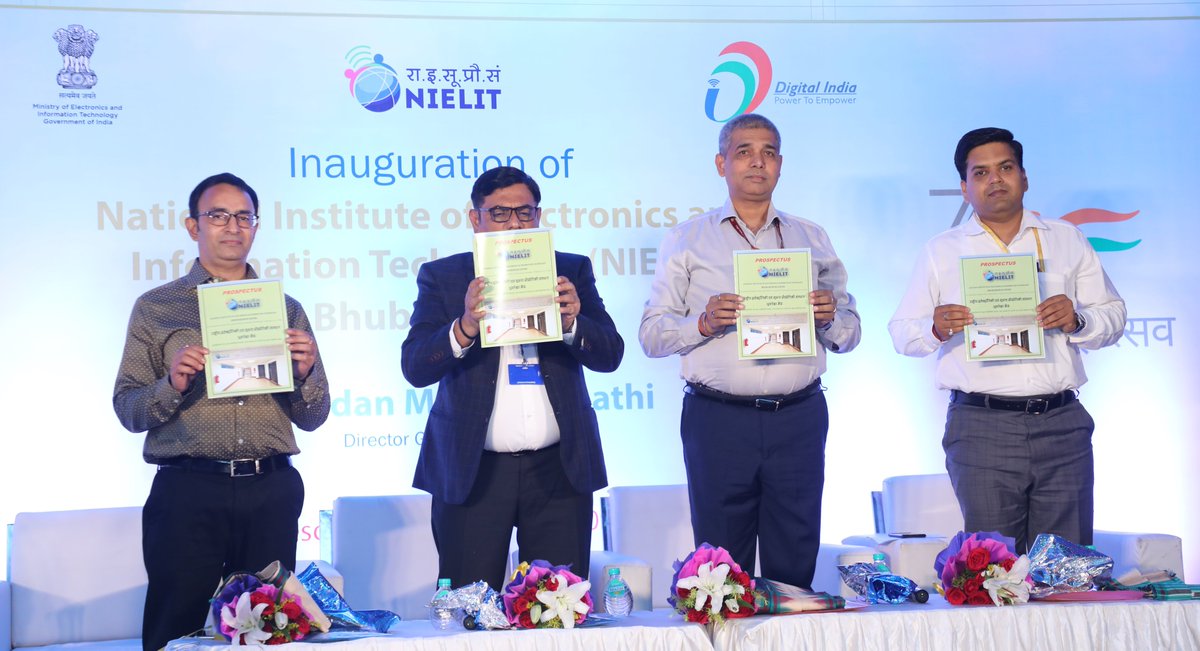KOL_NIELIT's tweet photo. Dr. @mmmtripathi , Director General, #NIELIT inaugurated NIELIT Bhubaneswar Centre on 20.09.2022 in the presence of Shri V Krishnamurthy, Executive Director, NIELIT Kolkata and others to provide Skilling & Reskilling to the youths of Odisha in the areas of #IECT. https://t.co/ZCNLcs0zZ4