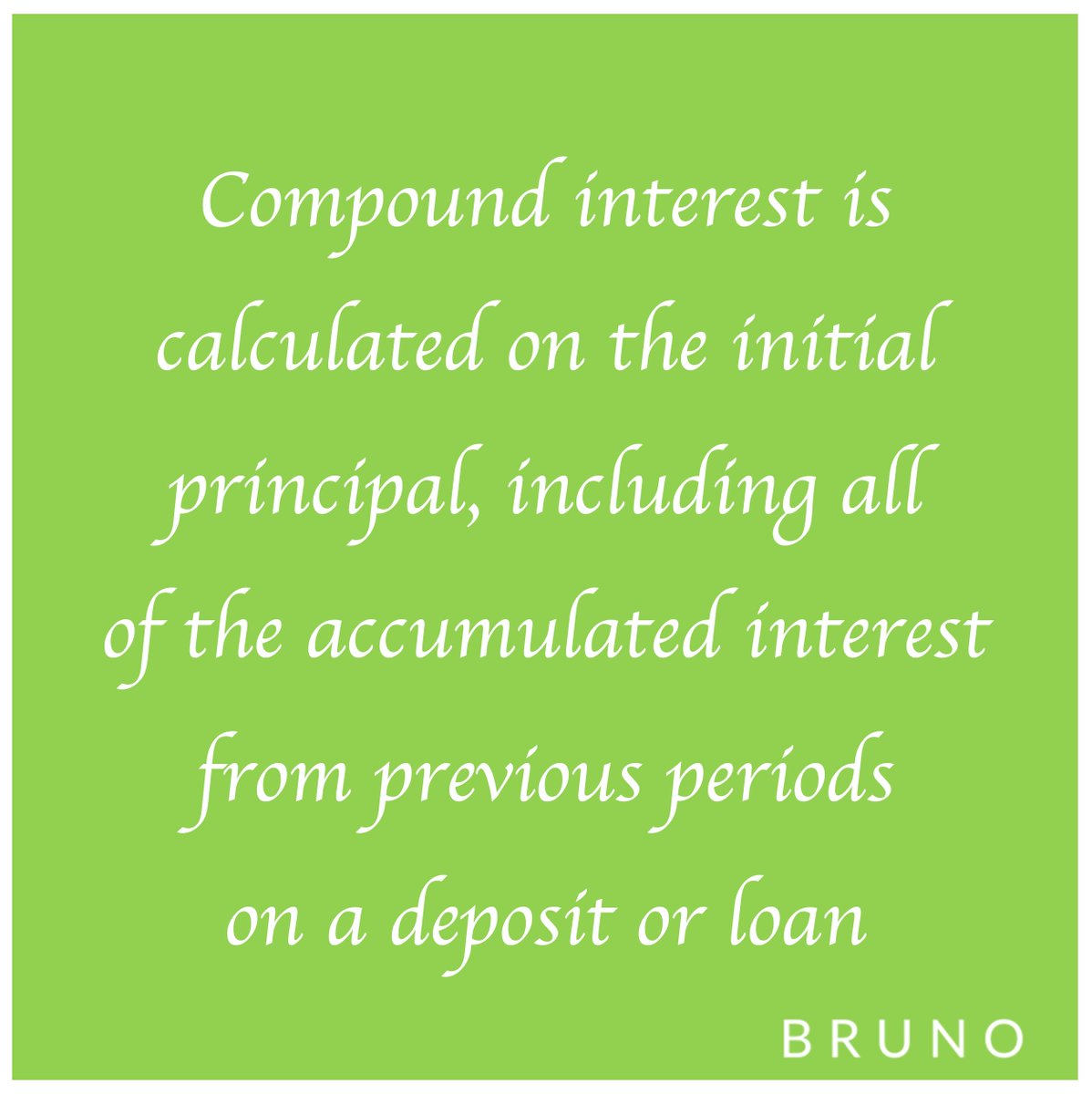 brunoappsf's tweet photo. Bruno was started with the sole mission to financially empower gig workers and to that effect, we bring you a new series of finance education every Tuesday. 

Today we’ll find out about “Compound Interest”

#FinEdTuesdays https://t.co/frE2gX5NCd
