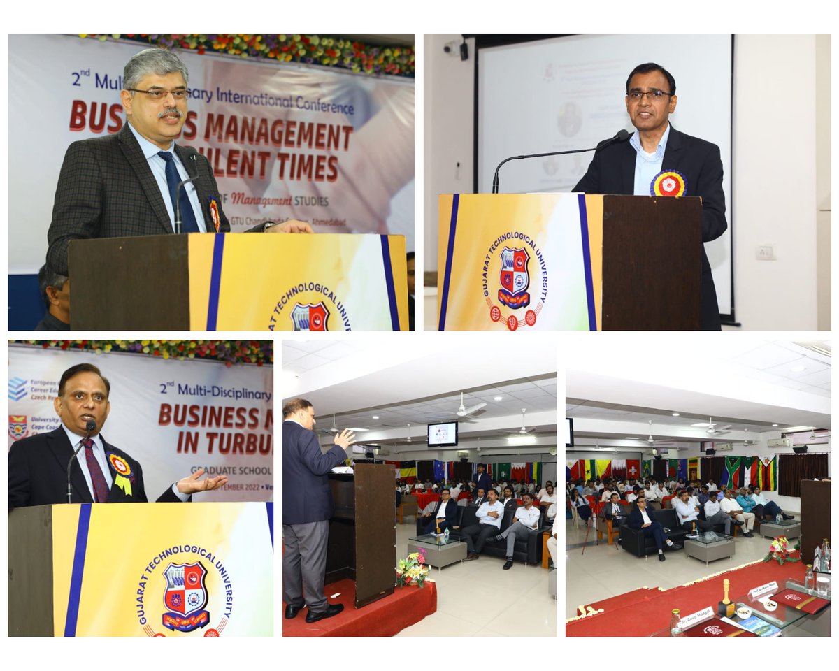 gtuoffice's tweet photo. (Part-2)
The eminent personalities were invited as chief guest, guest of honors and Plenary sessions speakers. Over 150 delegates attended the conference and 30 authors presented their research papers. 
#gsms #GTU #conference https://t.co/1bW17gO7lf