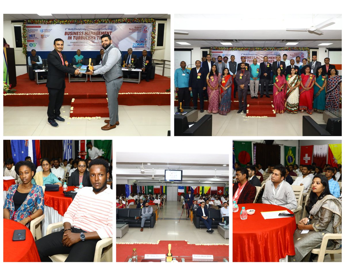 gtuoffice's tweet photo. (Part-2)
The eminent personalities were invited as chief guest, guest of honors and Plenary sessions speakers. Over 150 delegates attended the conference and 30 authors presented their research papers. 
#gsms #GTU #conference https://t.co/1bW17gO7lf