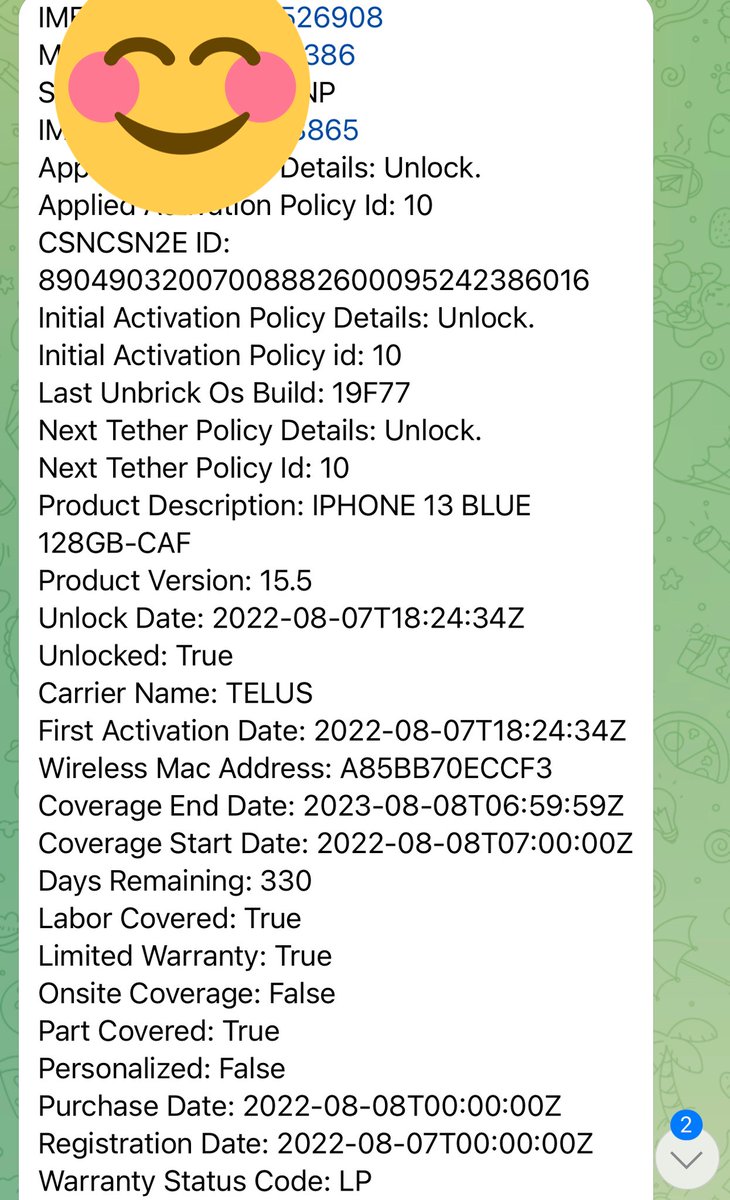 MobiliZeLK's tweet photo. 🔥 iCloud Status : Clean 🔥 
• Sold By : Telus
• Country : Canada 🇨🇦 

U N L O C K E D ✔️ 

#iResults #MobiliZeLK #CleanSlow #AlwaysOFF https://t.co/myfH8d8ftQ