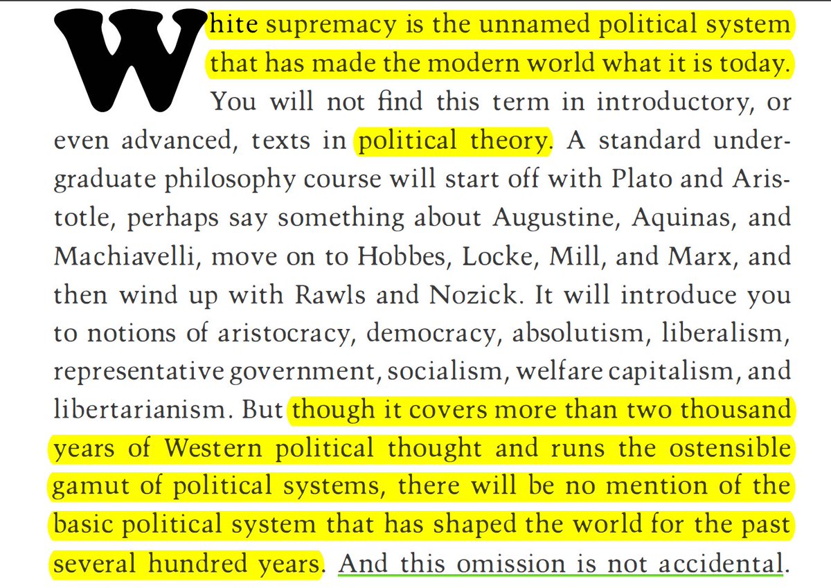 Sirma_Bilge's tweet photo. what a powerful first sentence, what a powerful paragraph. Charles Wade Mills, Racial Contract https://t.co/hsAhOku3ef