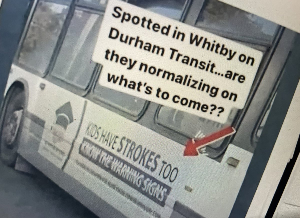 liz_churchill10's tweet photo. Over a year ago…ads read, ‘Kids have Strokes too’. These were on public transportation in Canada. This is called ‘Predictive Programming’…these are also Crimes Against Humanity. #TrudeauMustGo #CrimesAgainstHumanity https://t.co/SUXSmXfLHk