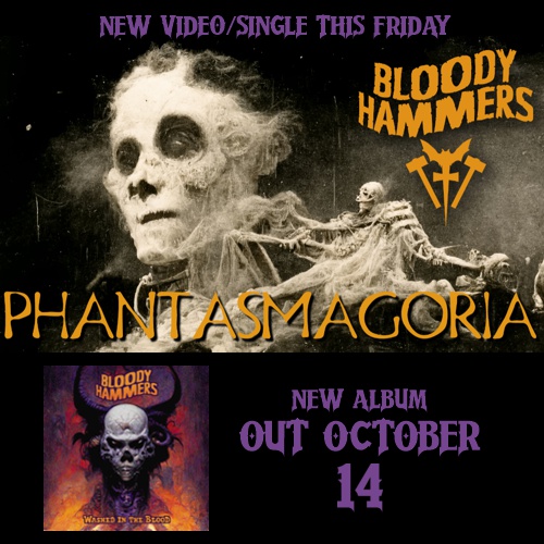 New Single, "Phantasmagoria" (And Video) this Friday! New Album Oct 14! bloodyhammers.bandcamp.com/album/washed-i…