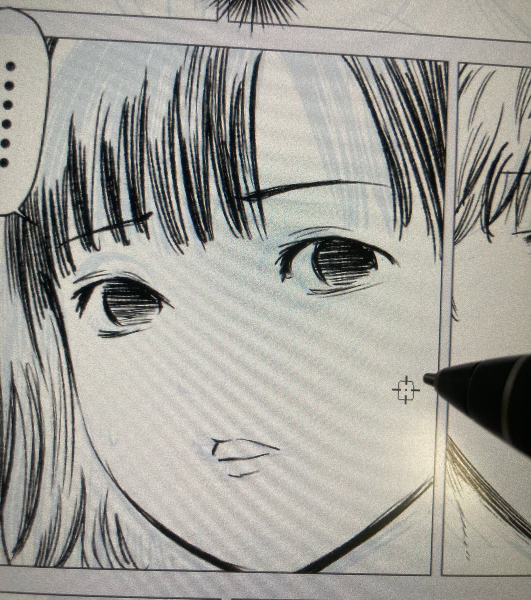 今月の課題はベタと横線 
