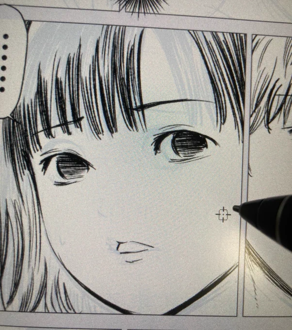 今月の課題はベタと横線 