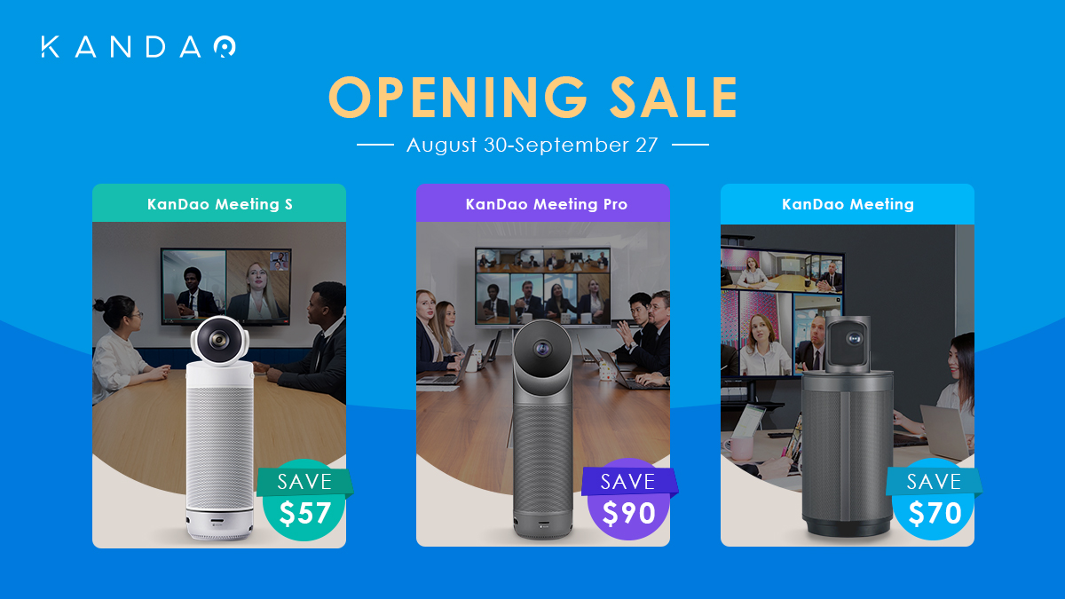 KandaoVR's tweet image. 🎊The last week for Kandao #openingsale DISCOUNT!🎊
SAVE UP TO $90 and FREE SHIPPING (the US only) for Kandao Meeting Series products.🤩
⏰End up on Sept 27
Store link: us.kandaovr.com
#kandaomeetingseries #discount #ConferencingCamera #freedelivery #FreeShipping