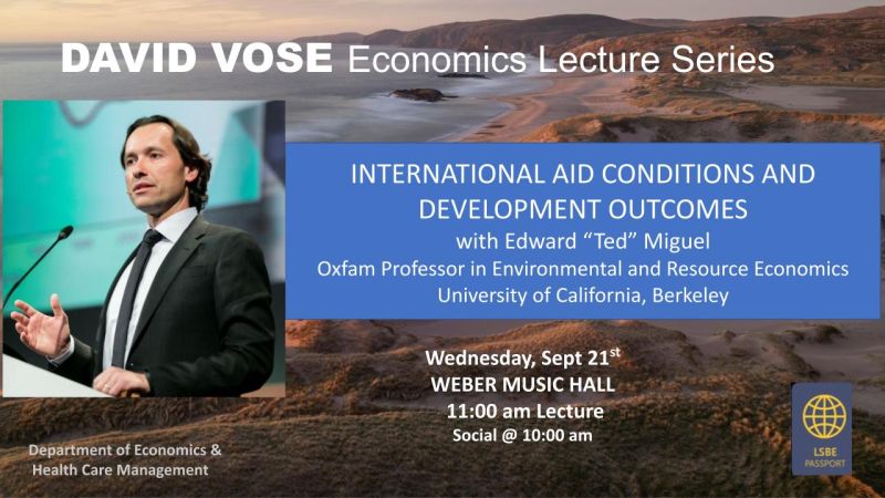 Luiggi Donayre (@luiggidonayre) on Twitter photo We are excited @tedmiguel is visiting UMD today! Join us for the David Vose Distinguished Economics Lecture!
<a href="/UMDLabovitz/">UMD Labovitz School</a> #EconUMD <a href="/UMDConference/">UMD Entrepreneurship Conference & Competition</a> <a href="/UMDAlumni/">UMD Alumni</a> We are excited @tedmiguel is visiting UMD today! Join us for the David Vose Distinguished Economics Lecture!
<a href="/UMDLabovitz/">UMD Labovitz School</a> #EconUMD <a href="/UMDConference/">UMD Entrepreneurship Conference & Competition</a> <a href="/UMDAlumni/">UMD Alumni</a>