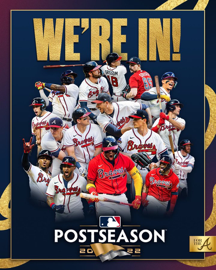 The Braves have clinched a postseason spot for the fifth straight season.